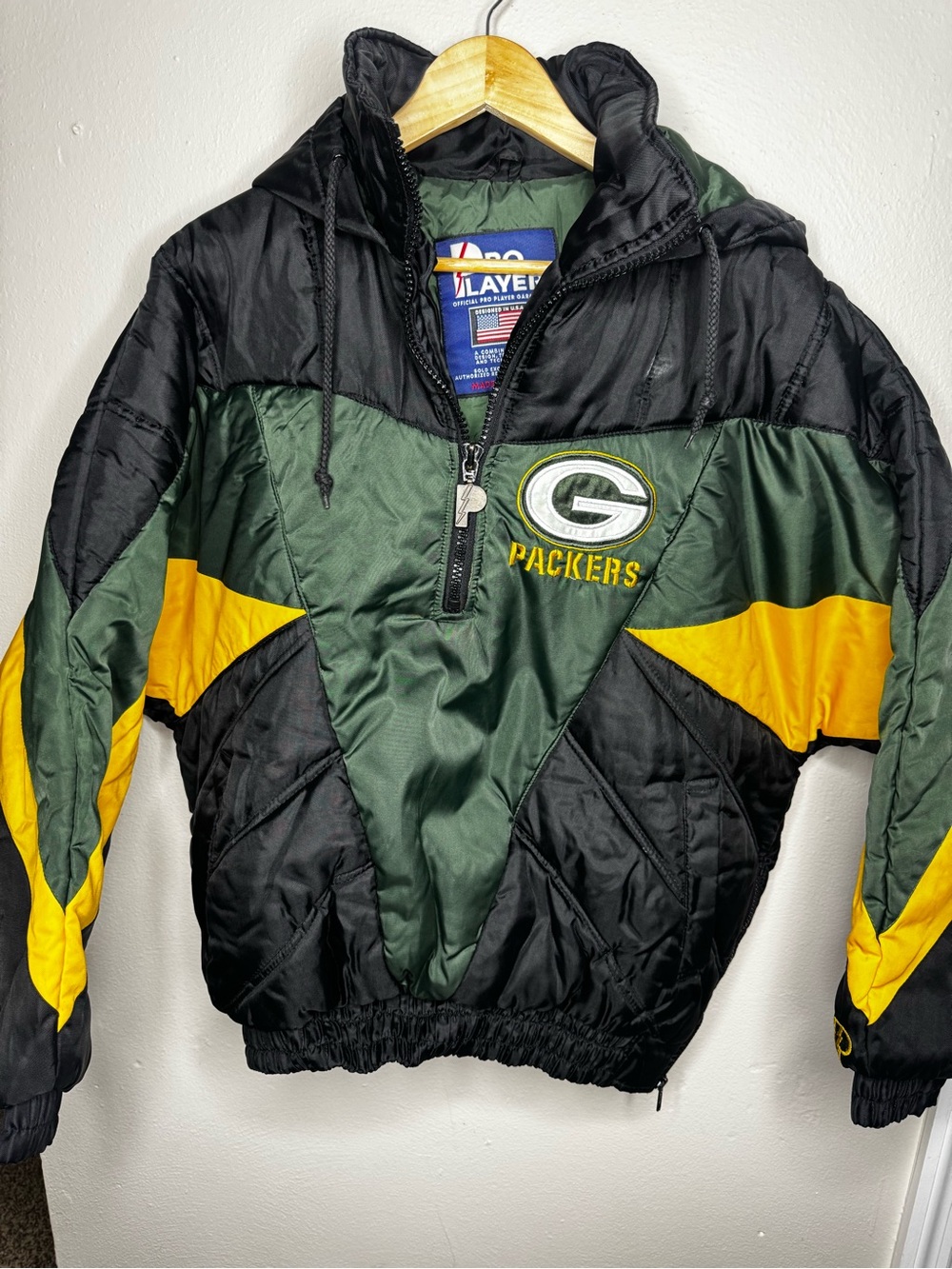 Green Bay Packers Kids Pullover Jacket - Green/Yellow/Black
